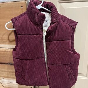 Maroon Corduroy Vest